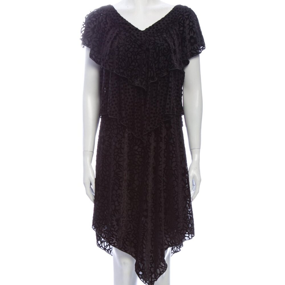 Vintage Anna Sui Black Cocktail Dress